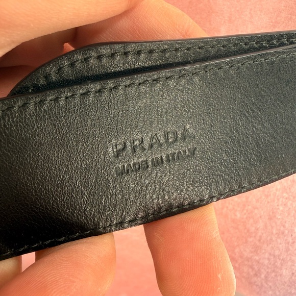 GUC Prada Saffiano Leather Black Belt - Picture 8 of 10